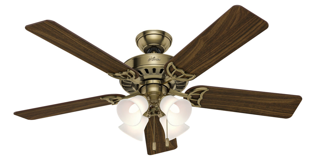 Studio Series 52" Ceiling Fan in Antique Brass