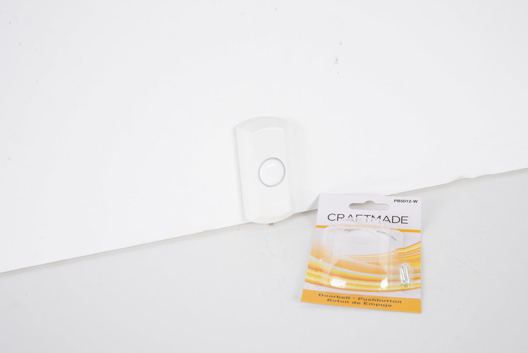 Surface Mount Push Button in White