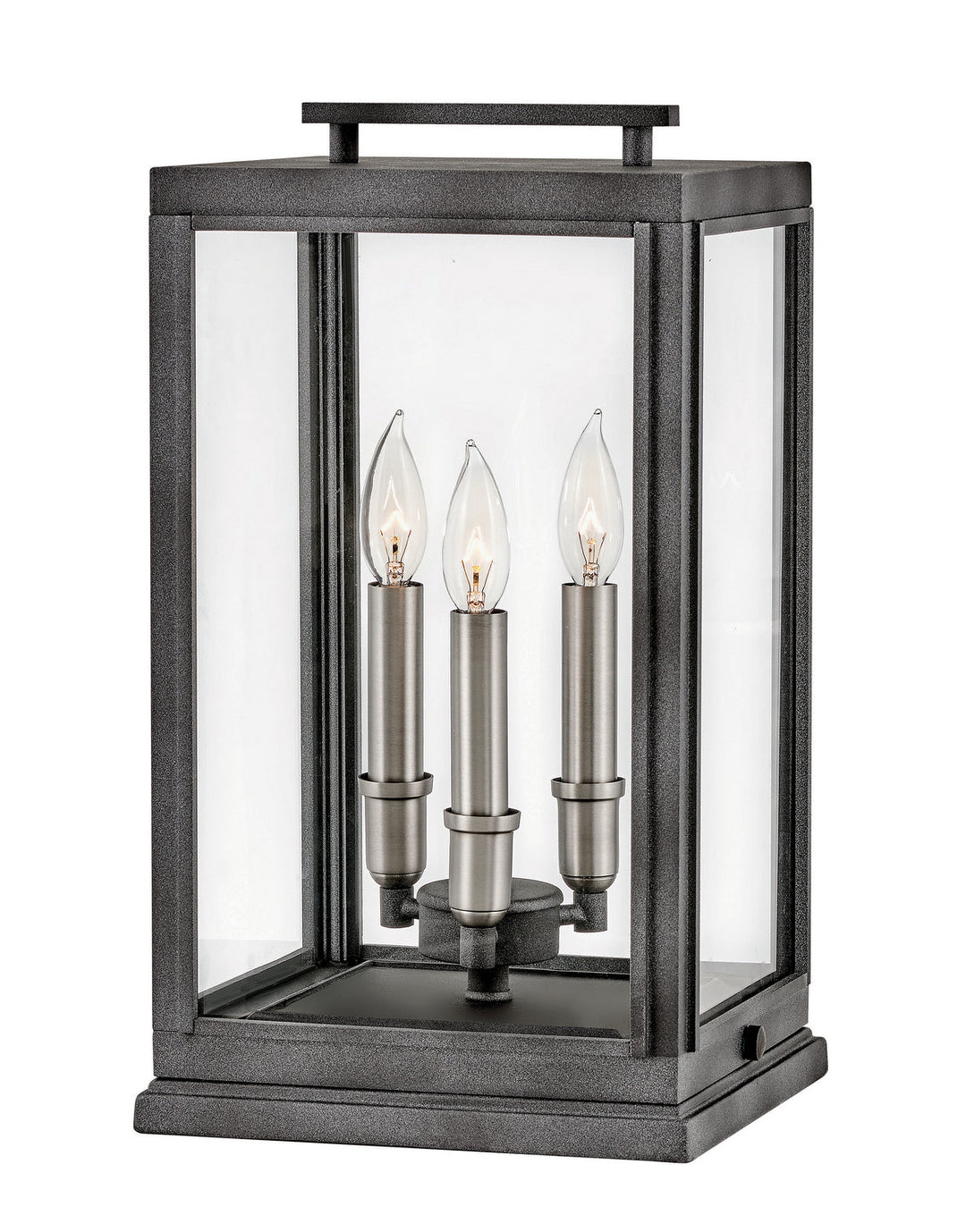 Sutcliffe LED Outdoor Lantern in Aged Zinc