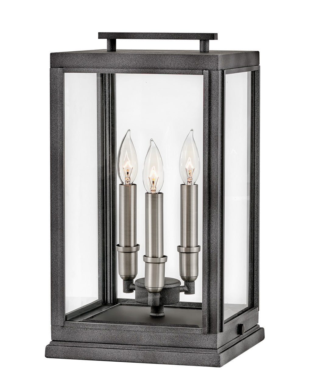 Sutcliffe LED Outdoor Lantern in Aged Zinc