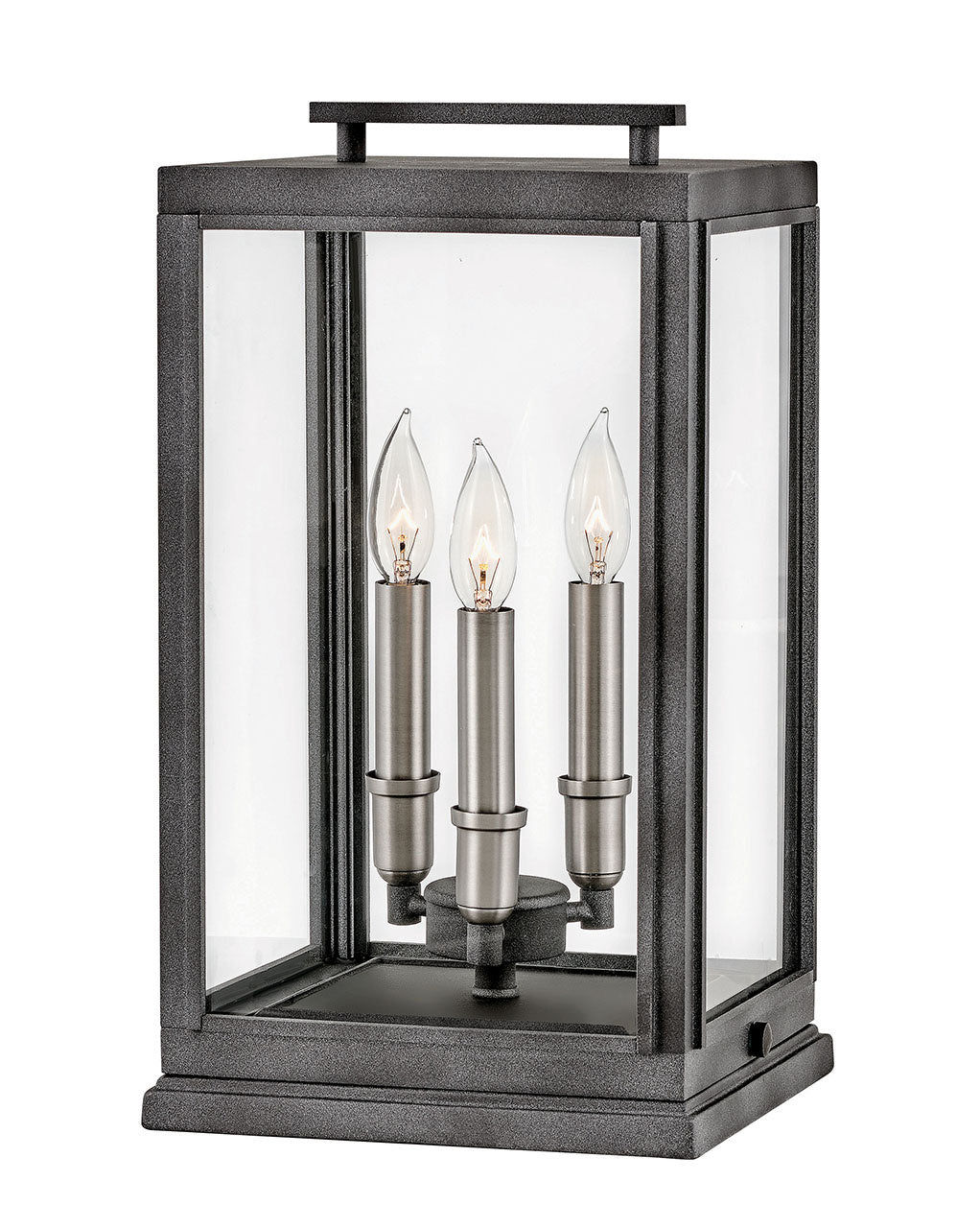 Sutcliffe LED Pier Mount in Aged Zinc