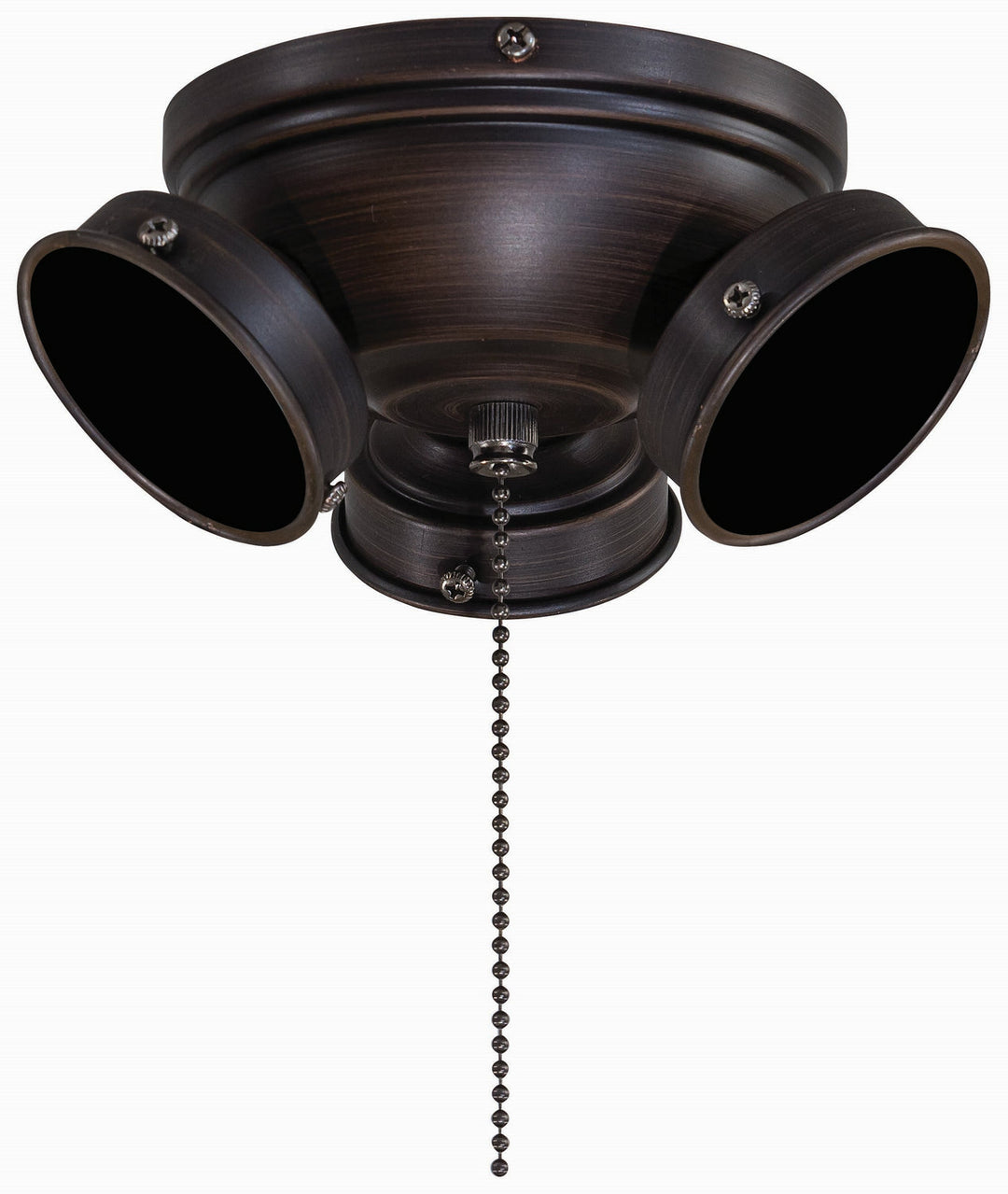 Three Light Fan Light Kit in Kocoa