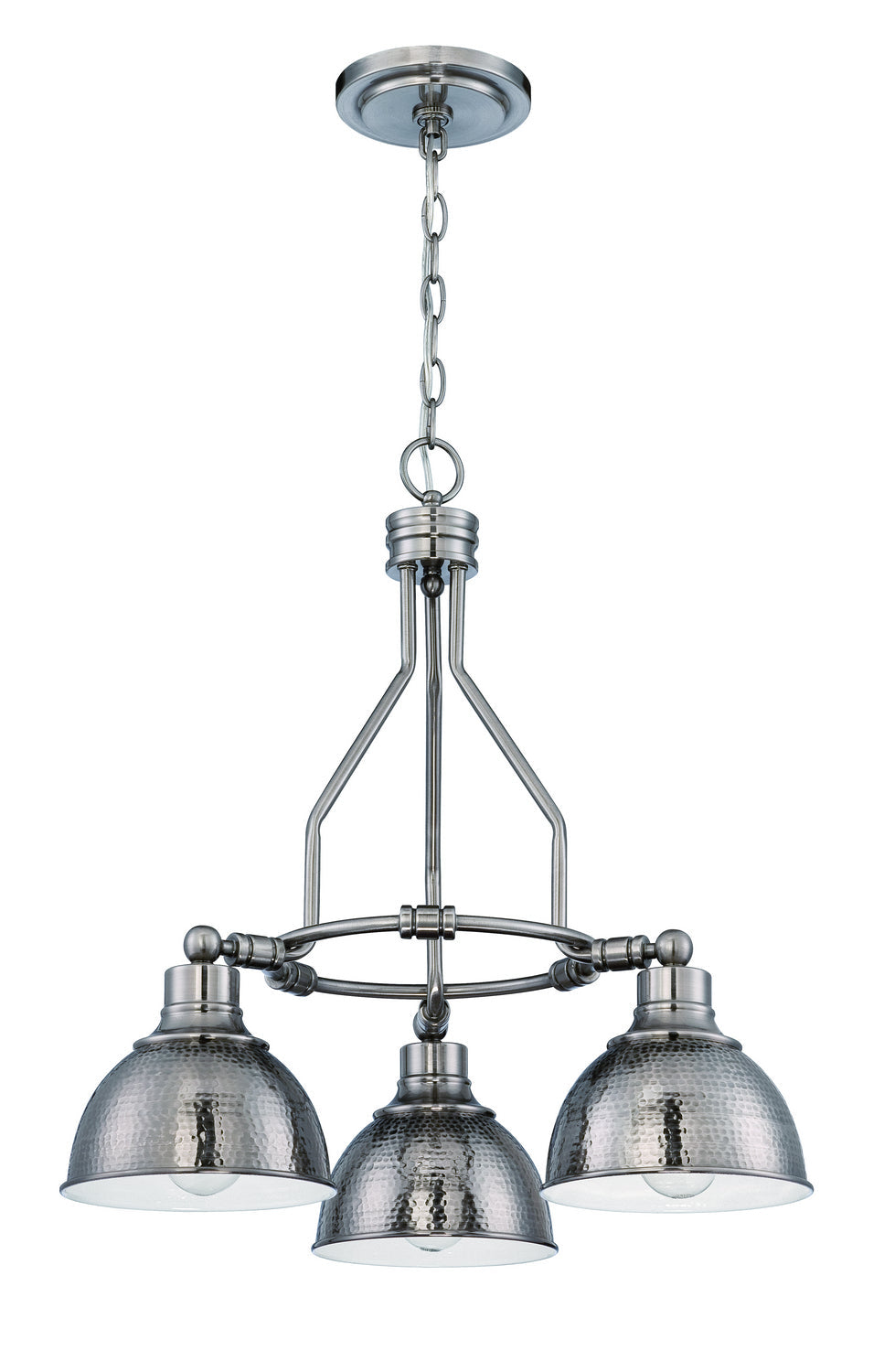 Timarron Three Light Chandelier in Antique Nickel