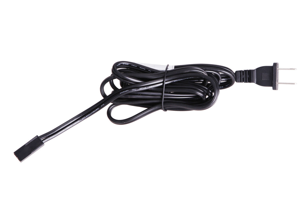 Under Cabinet Puck Cord and Plug in Black