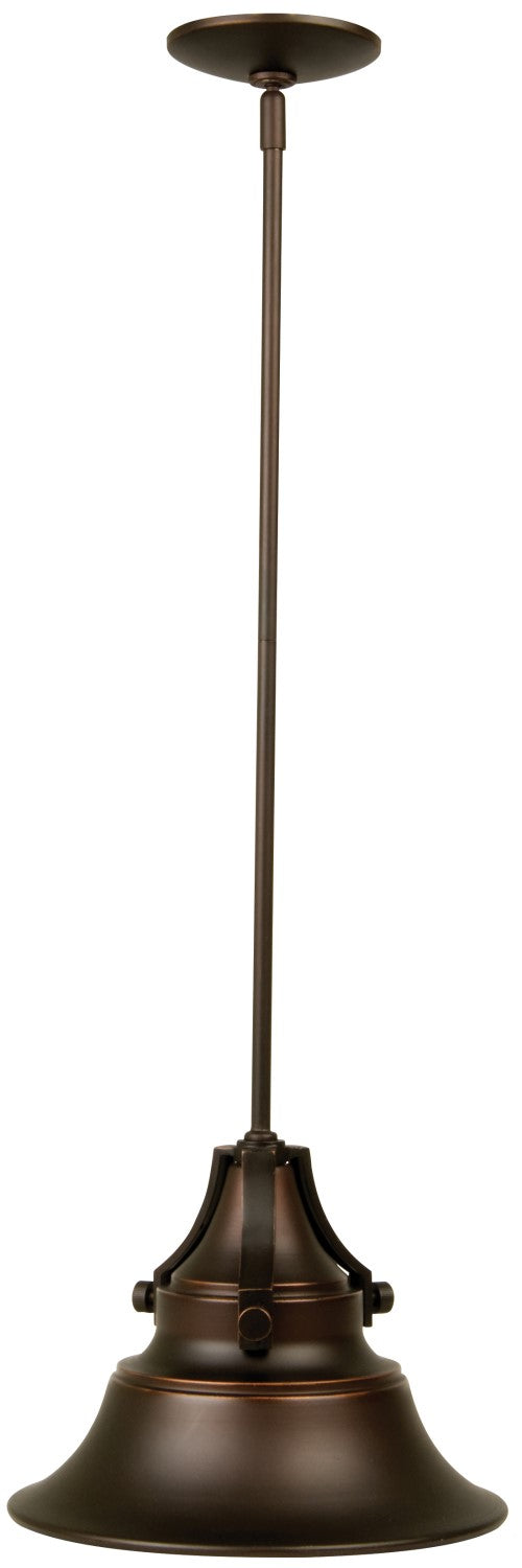 Union One Light Pendant in Oiled Bronze Gilded