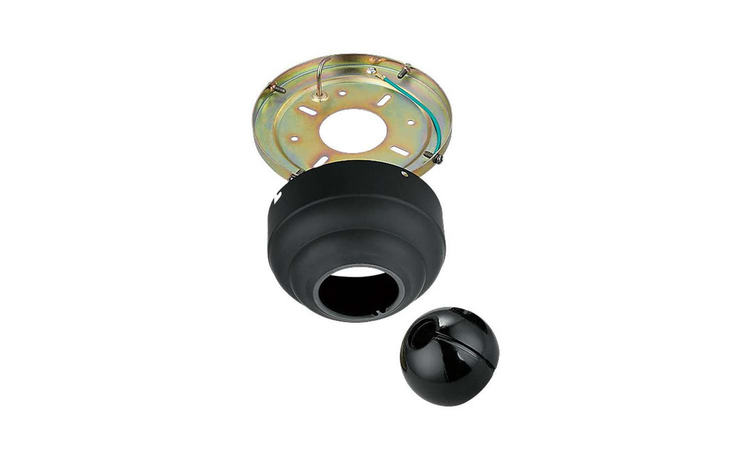 Universal Canopy Kit Slope Ceiling Adapter in Midnight Black