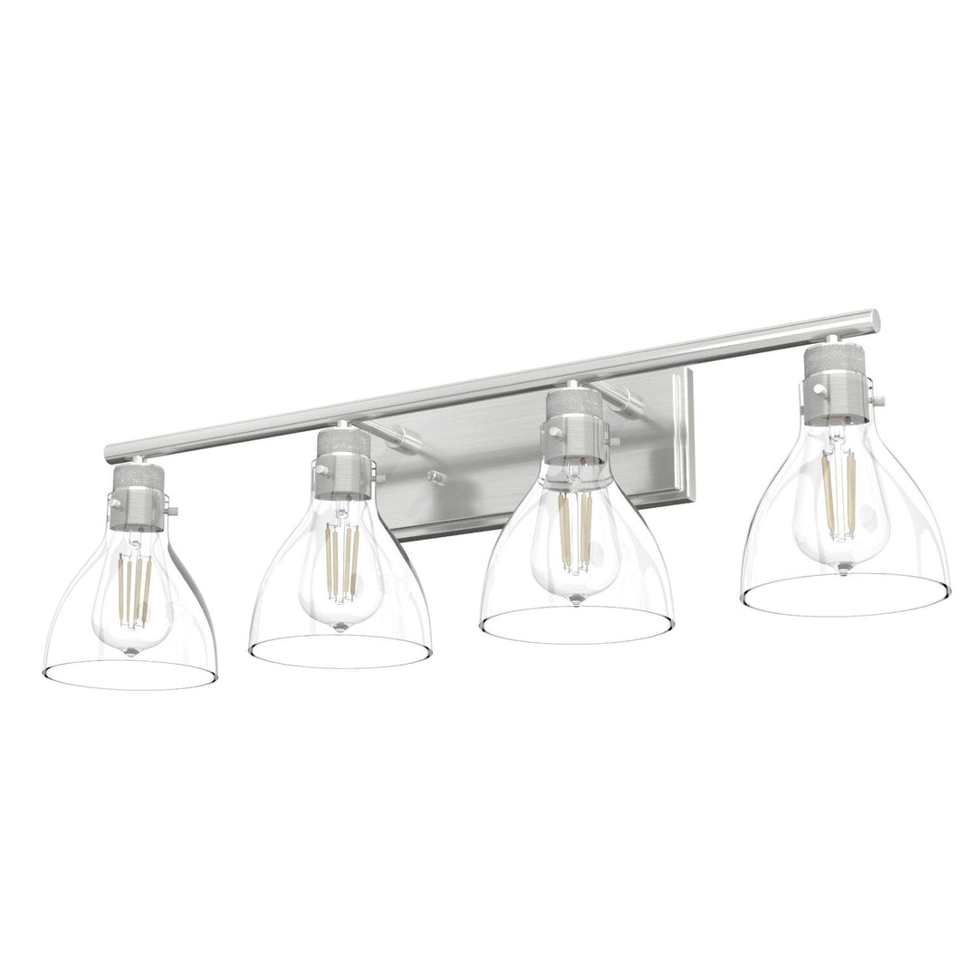 Van Nuys Four Light Vanity in Brushed Nickel