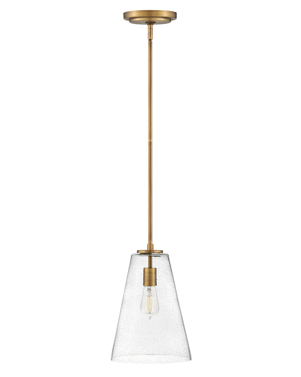Vance LED Pendant in Heritage Brass