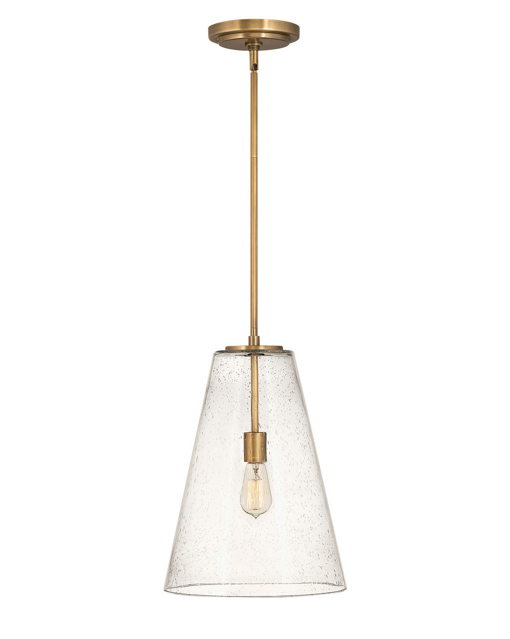 Vance LED Pendant in Heritage Brass