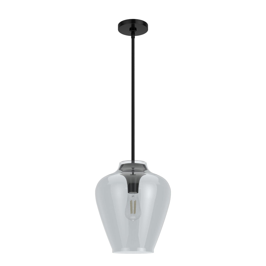Vidria One Light Pendant in Matte Black