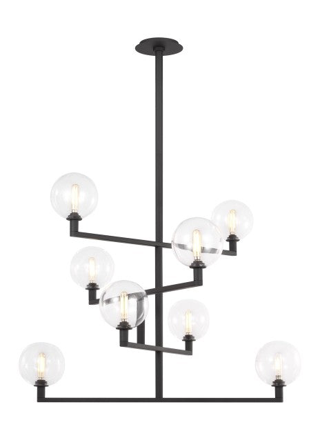 Visual Comfort Modern Eight Light Chandelier
