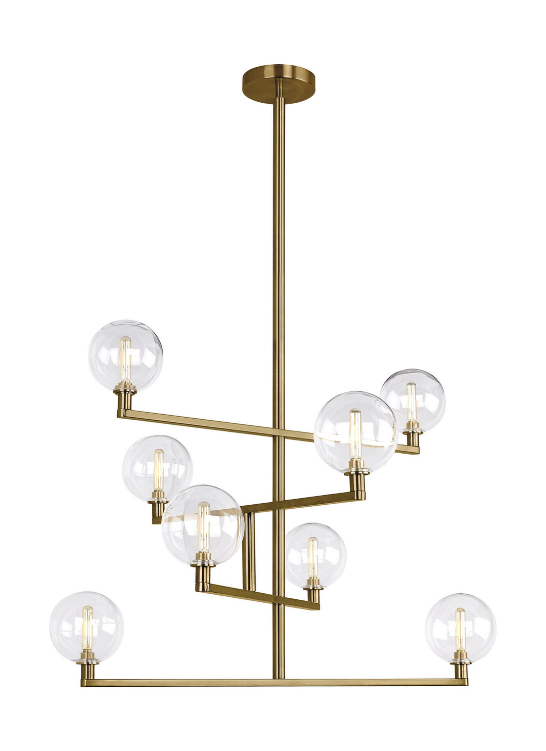 Visual Comfort Modern Eight Light Chandelier