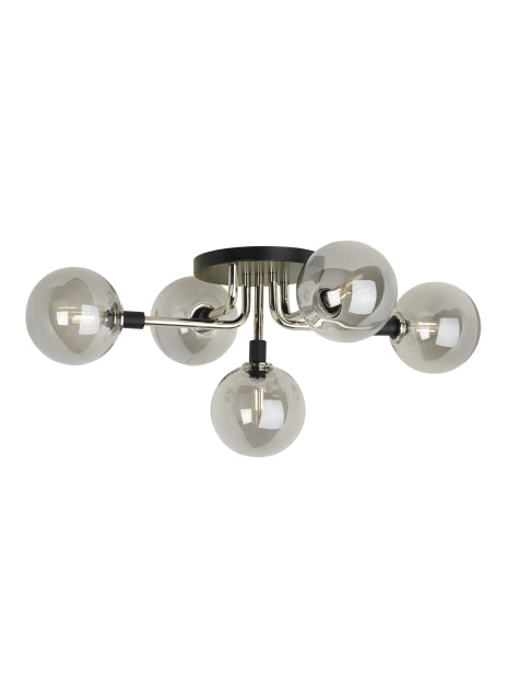 Visual Comfort Modern Five Light Flush Mount