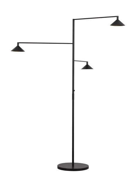 Visual Comfort Modern Three Light Outdoor Floor Lamp