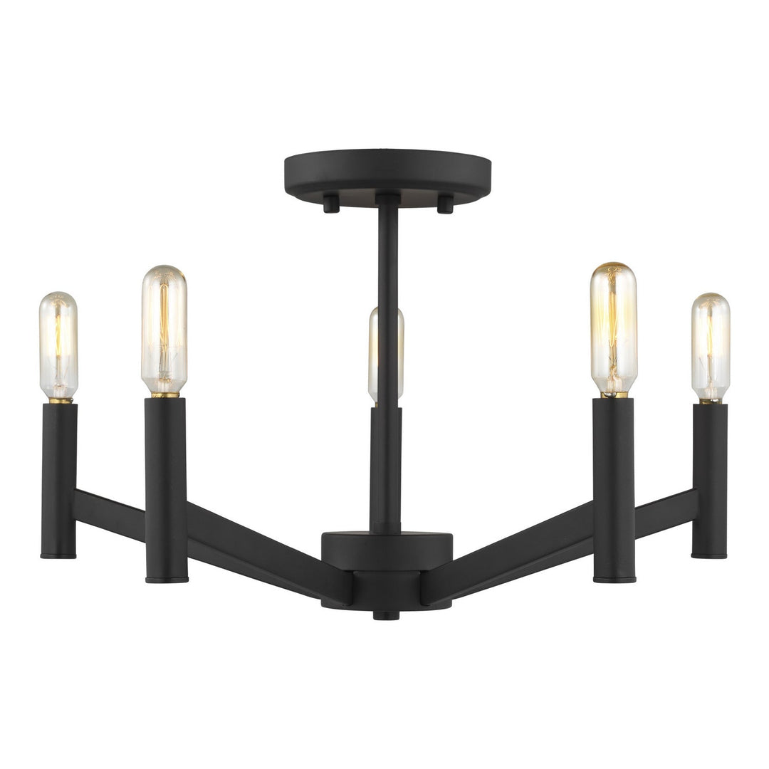 Visual Comfort Studio Five Light Semi-Flush Mount