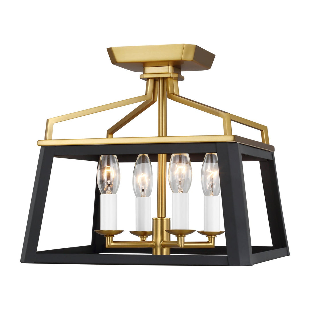 Visual Comfort Studio Four Light Flush Mount
