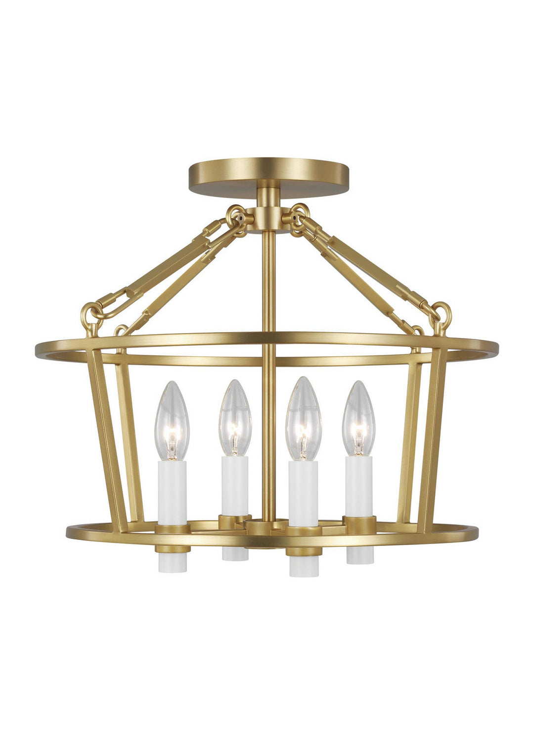 Visual Comfort Studio Four Light Flush Mount