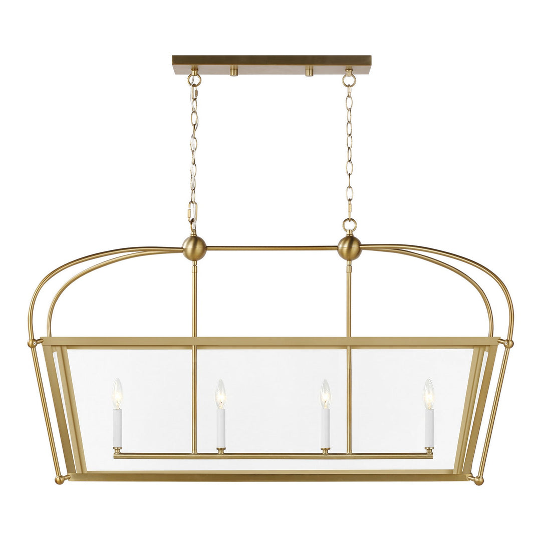 Visual Comfort Studio Four Light Linear Lantern