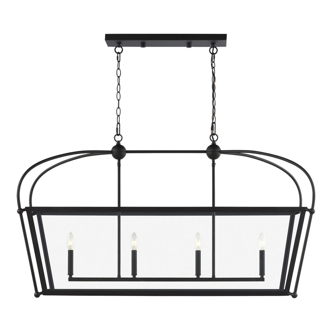 Visual Comfort Studio Four Light Linear Lantern