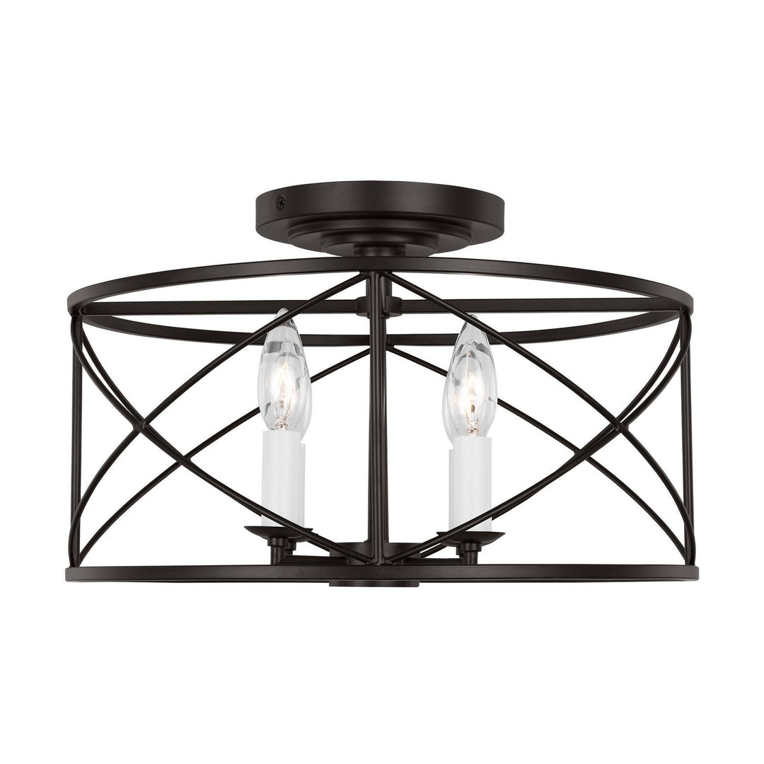 Visual Comfort Studio Four Light Semi-Flush Mount