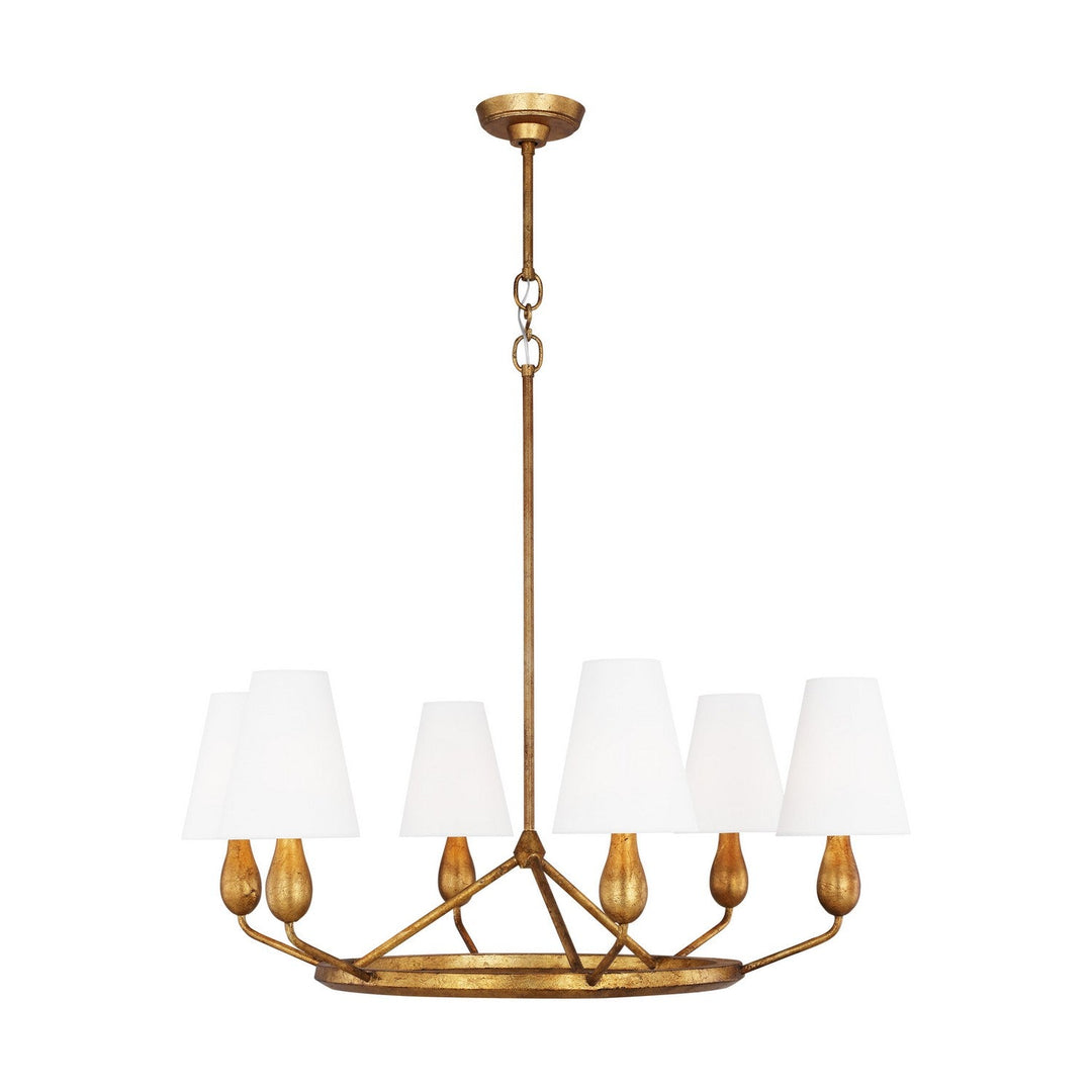 Visual Comfort Studio Six Light Chandelier
