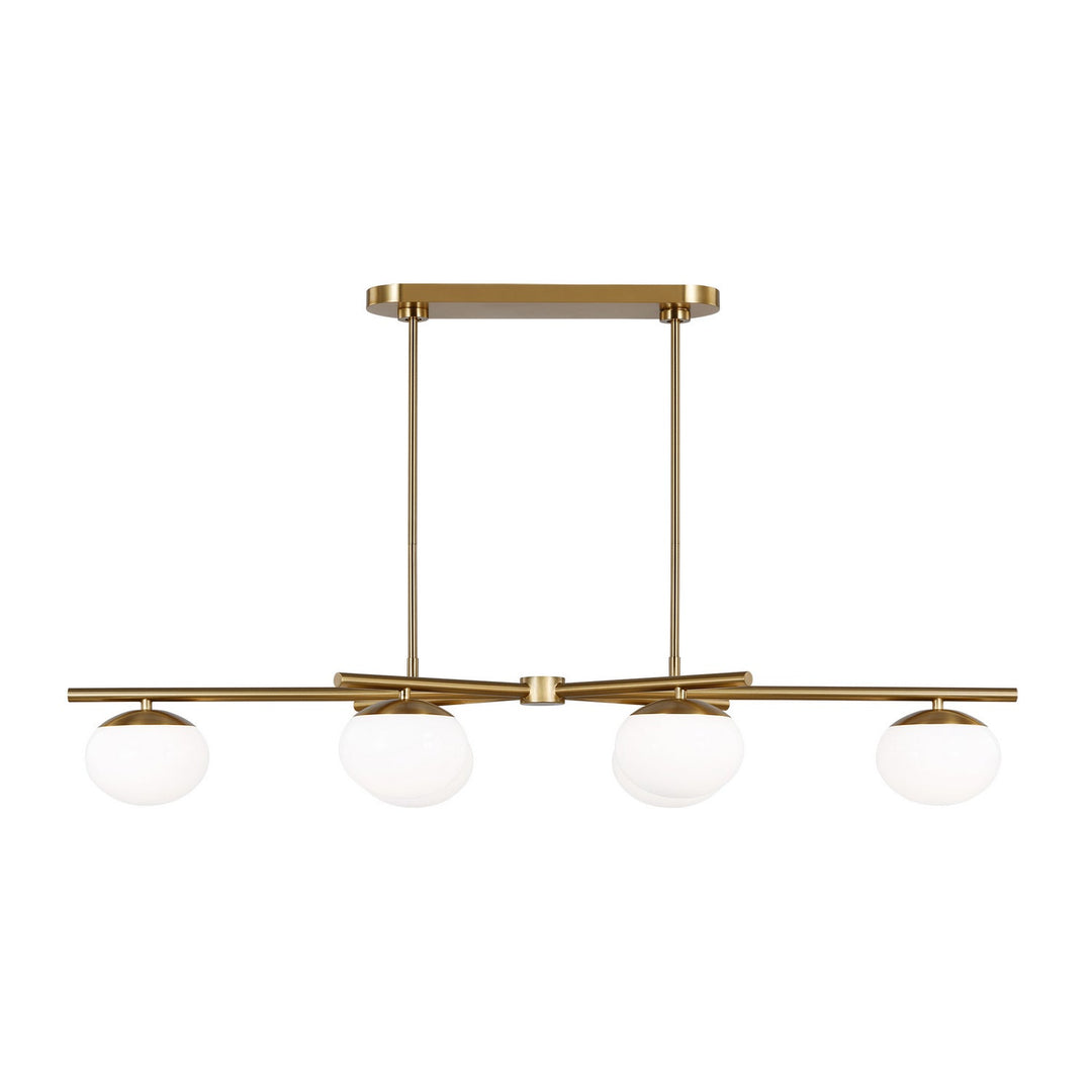 Visual Comfort Studio Six Light Linear Chandelier