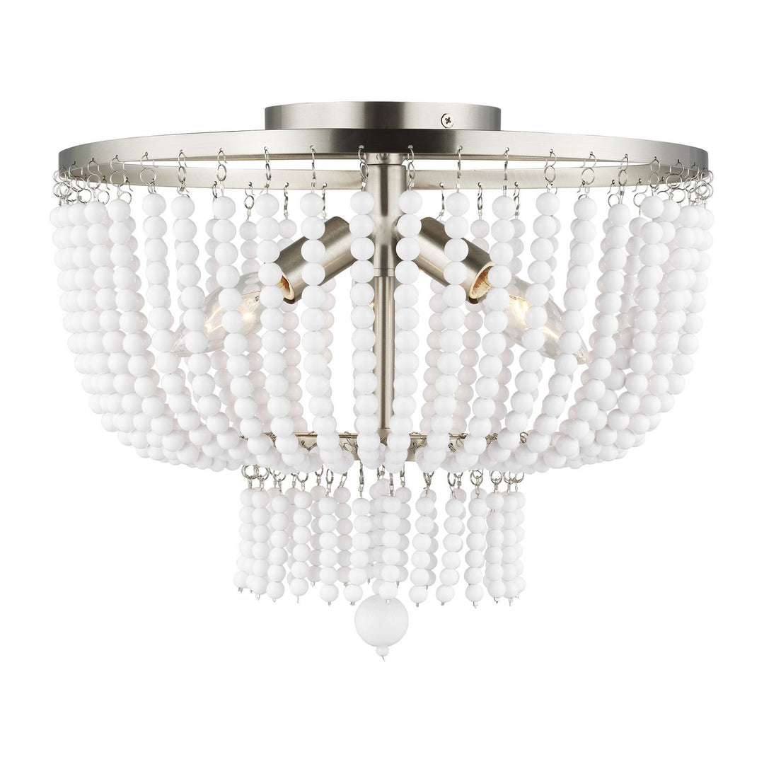 Visual Comfort Studio Three Light Semi-Flush Mount