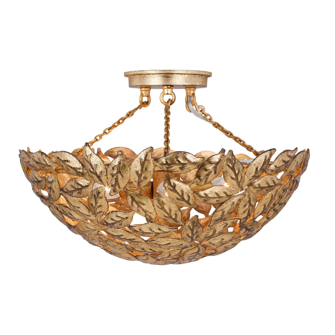 Visual Comfort Studio Three Light Semi Flush Mount