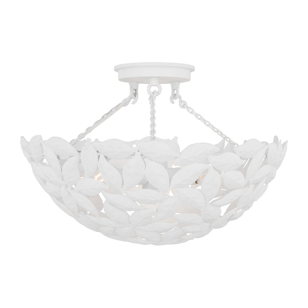 Visual Comfort Studio Three Light Semi Flush Mount