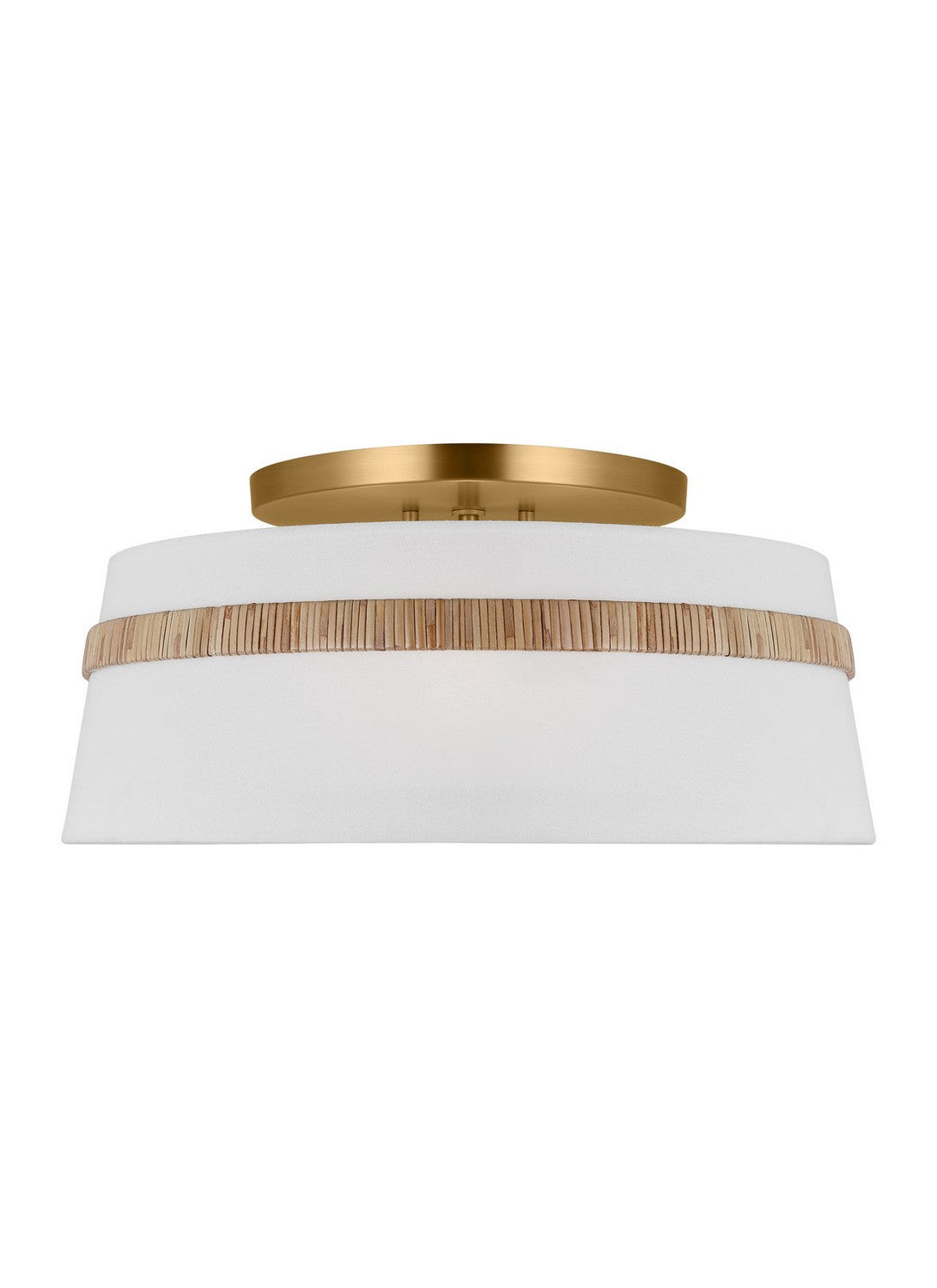 Visual Comfort Studio Three Light Semi-Flush Mount