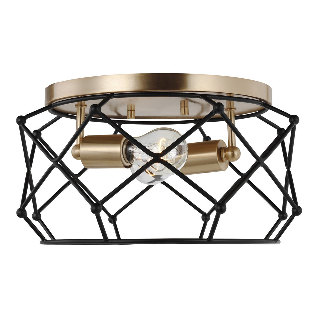 Visual Comfort Studio Two Light Flush Mount