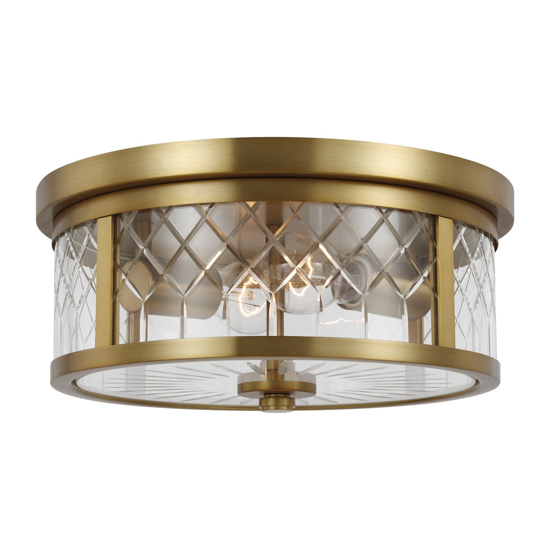 Visual Comfort Studio Two Light Flush Mount