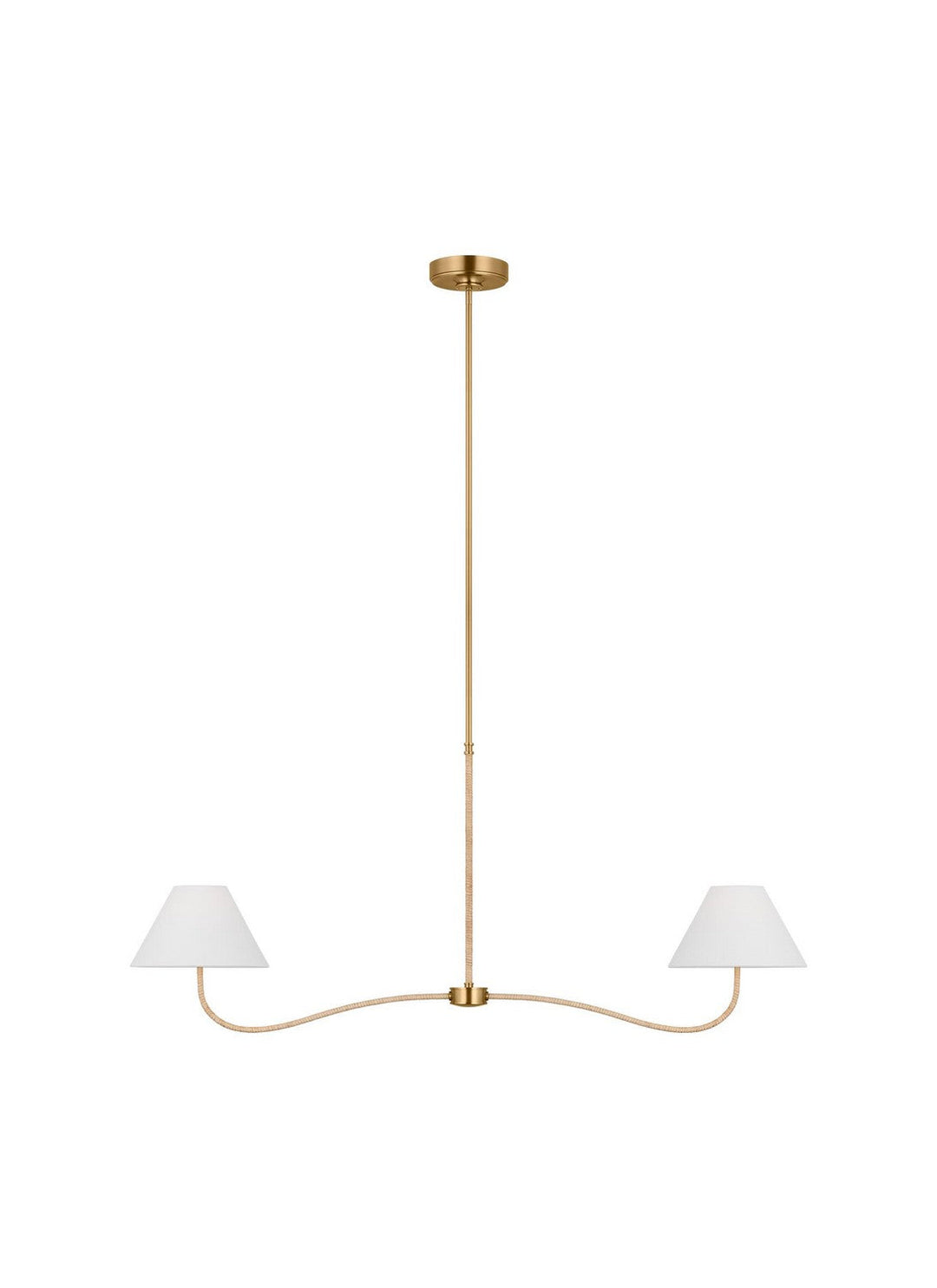 Visual Comfort Studio Two Light Linear Chandelier