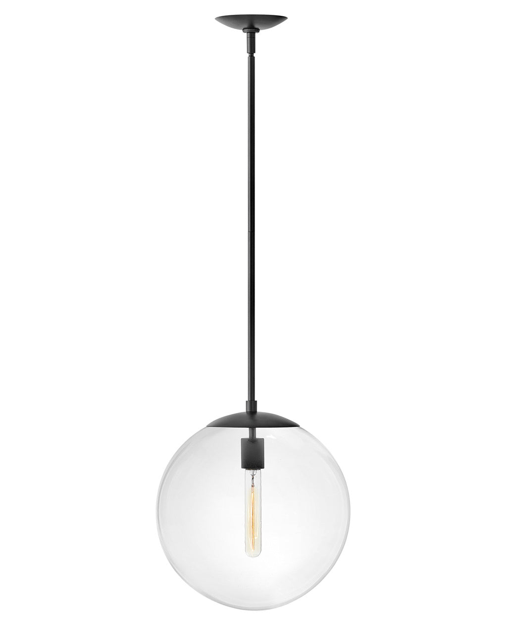 Warby LED Pendant in Black