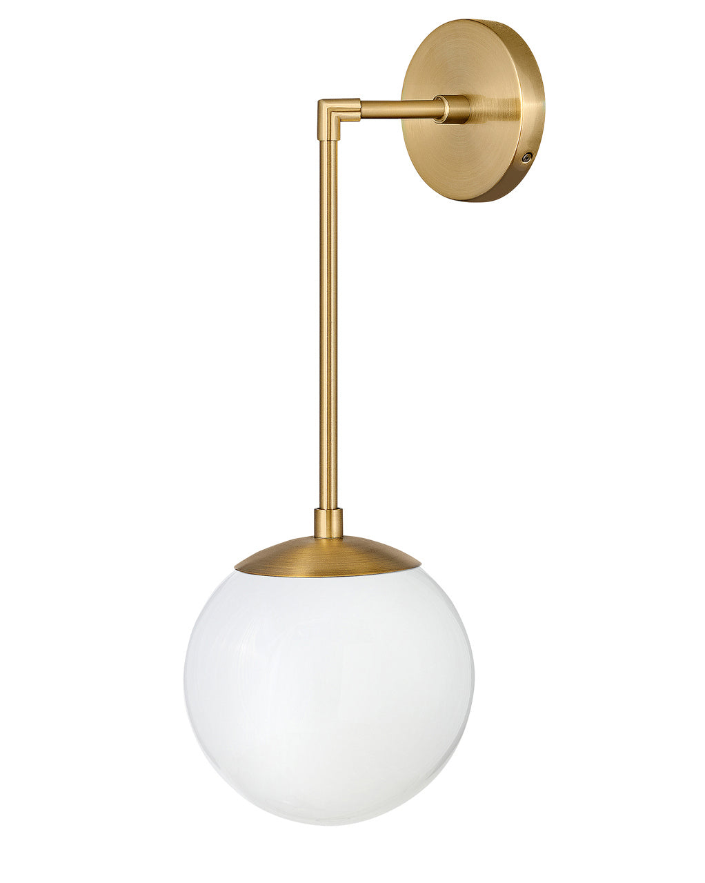 Warby LED Wall Sconce in Heritage Brass