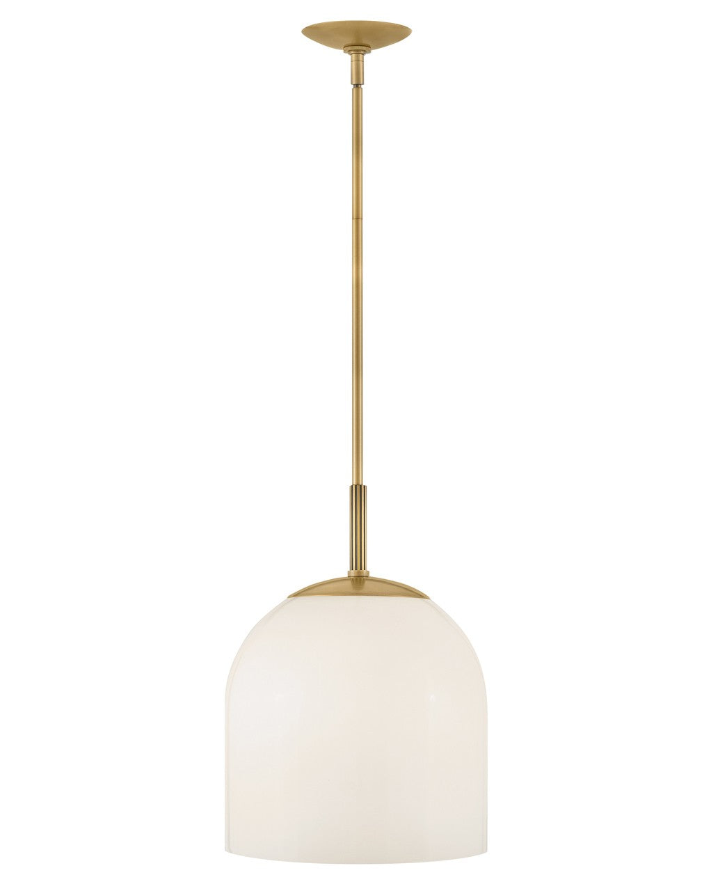 Willa LED Convertible Pendant in Heritage Brass