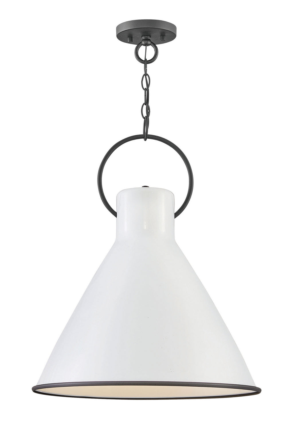 Winnie LED Pendant in Polished White