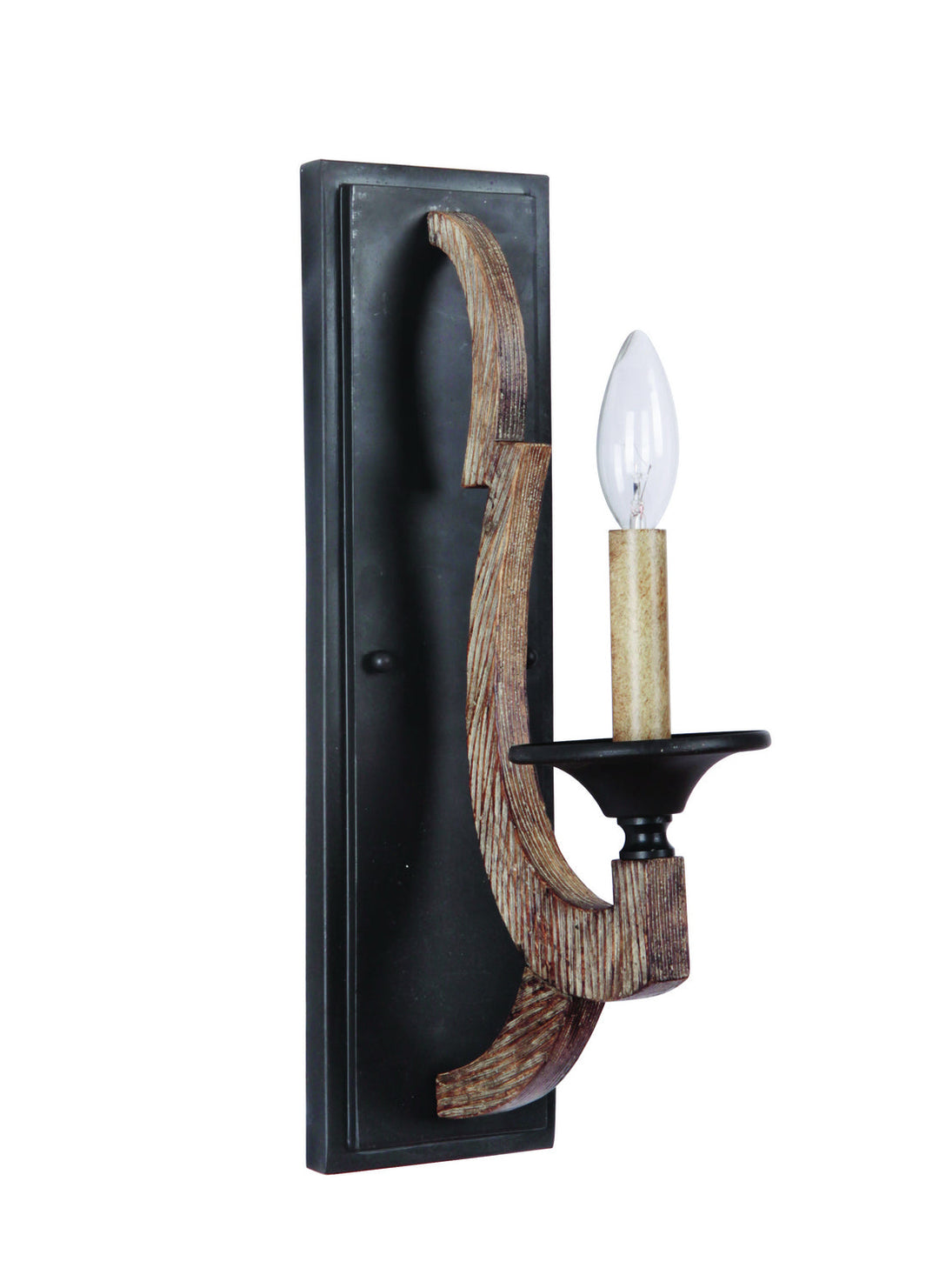 Winton One Light Wall Sconce in Weathered Pine