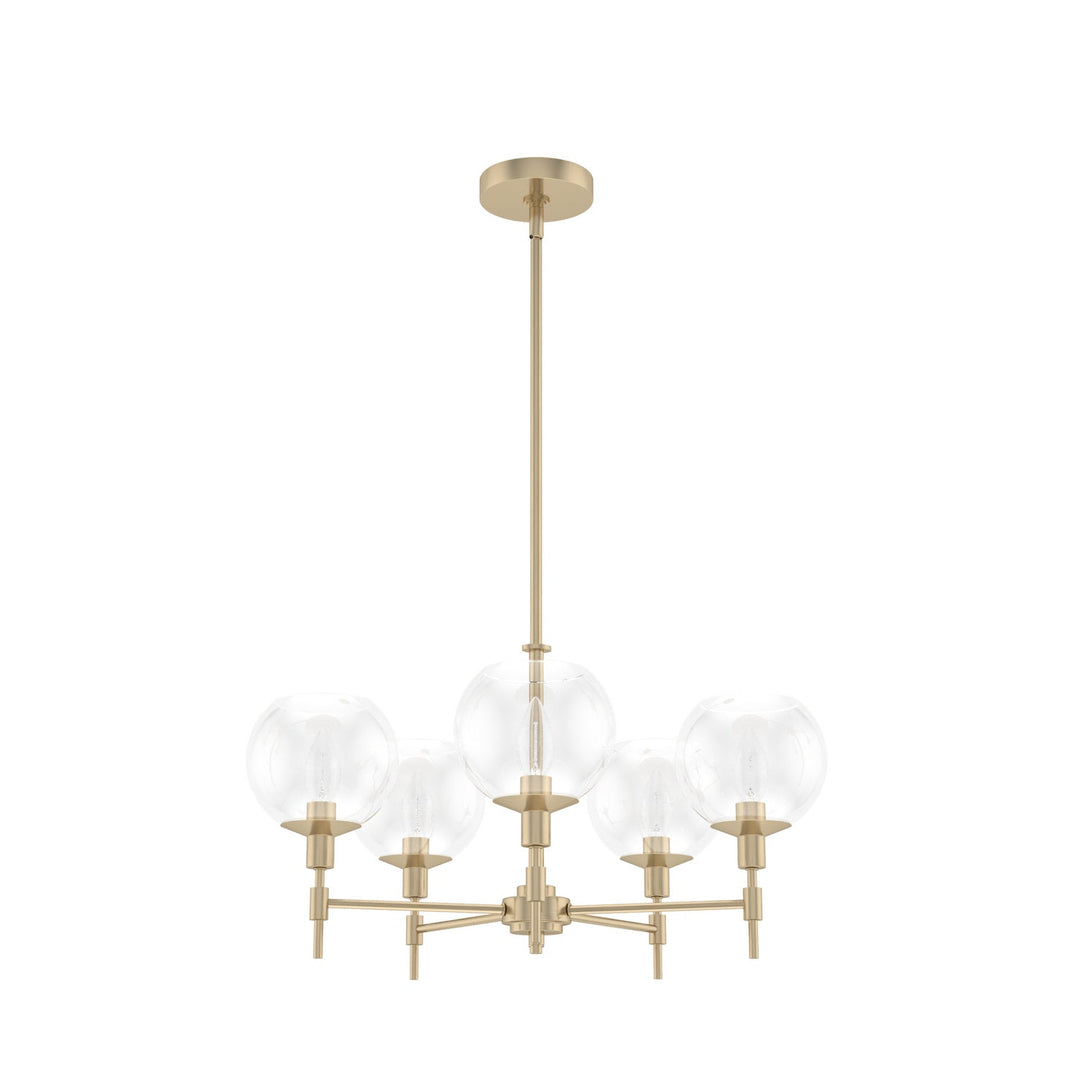 Xidane Five Light Chandelier in Alturas Gold