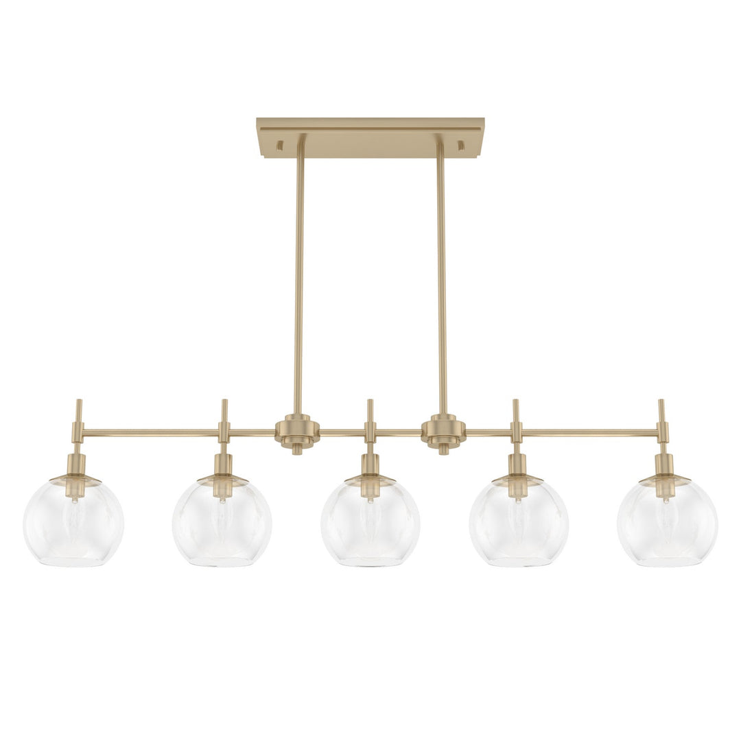 Xidane Five Light Linear Chandelier in Alturas Gold