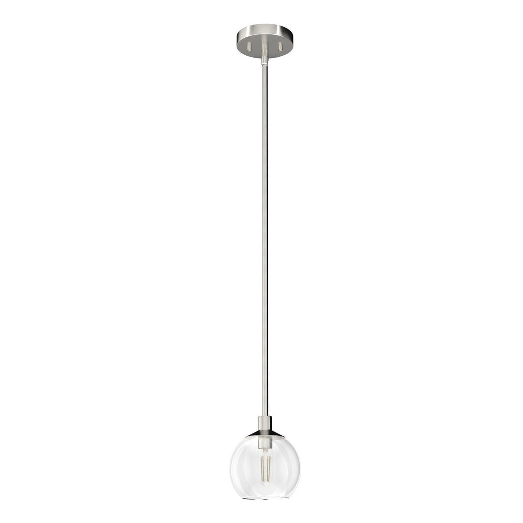 Xidane One Light Mini Pendant in Brushed Nickel