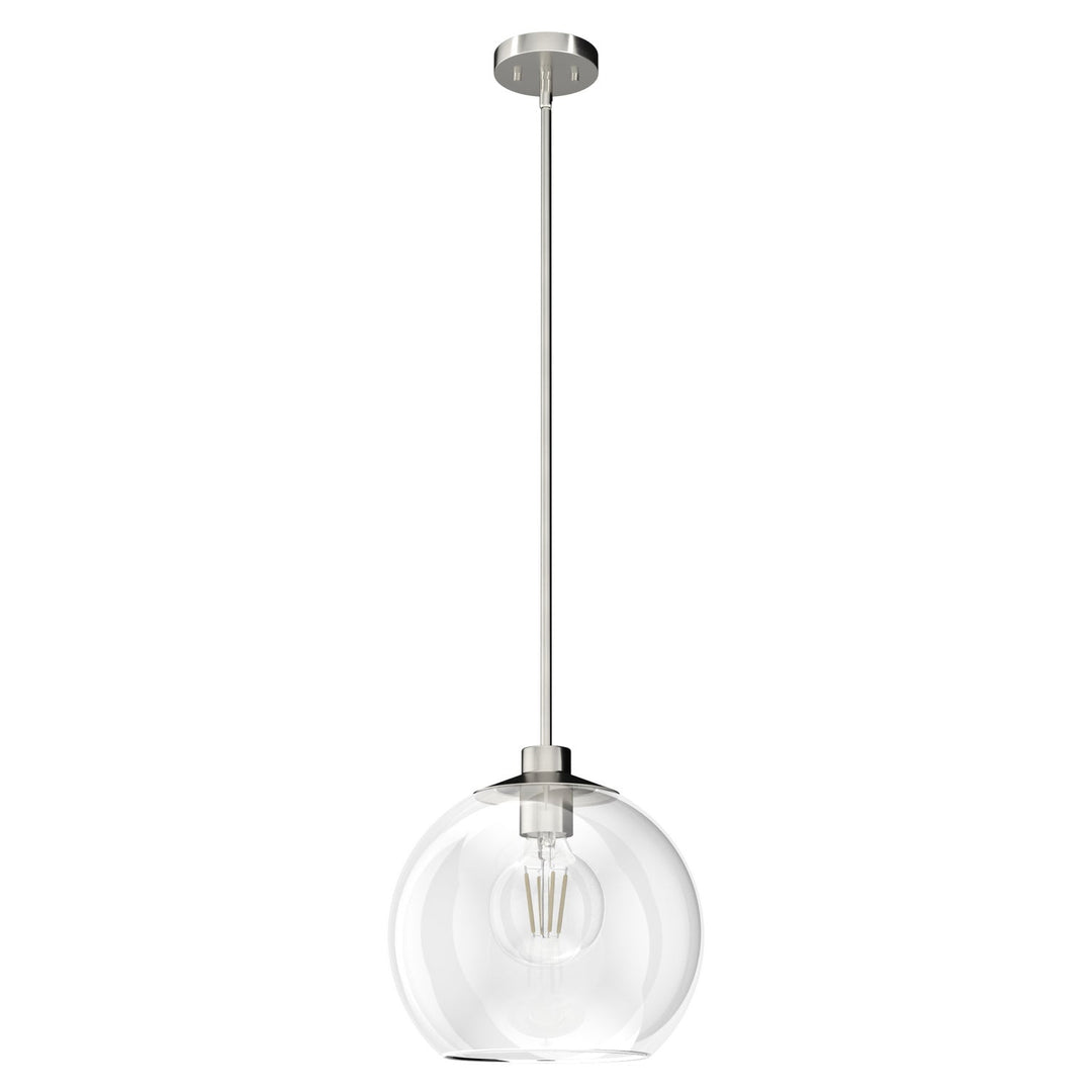 Xidane One Light Pendant in Brushed Nickel