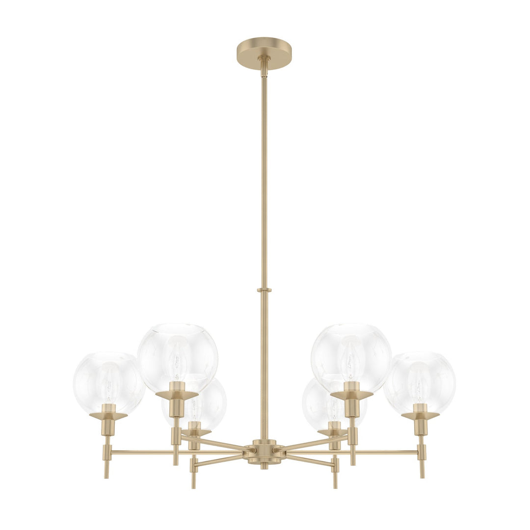 Xidane Six Light Chandelier in Alturas Gold