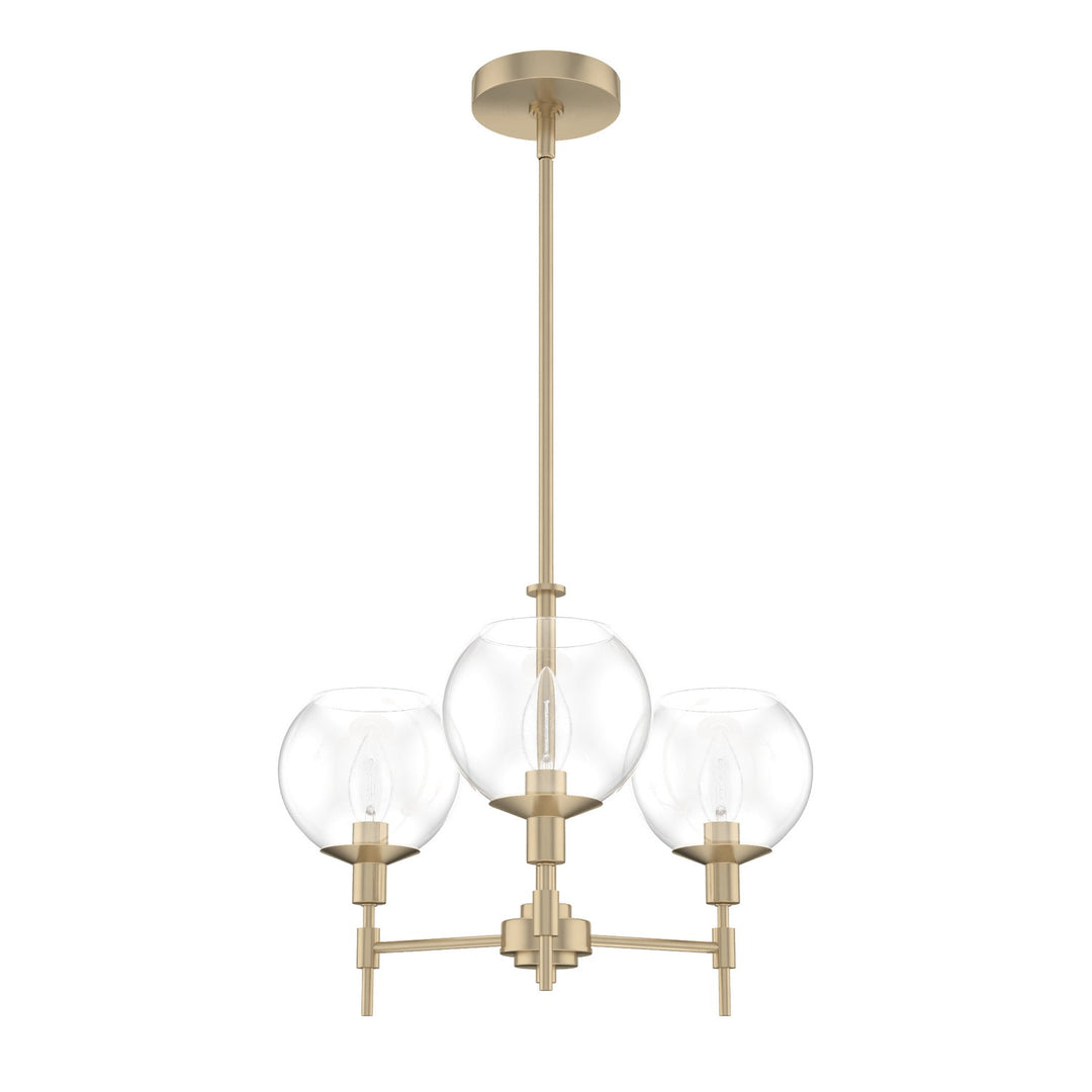 Xidane Three Light Chandelier in Alturas Gold