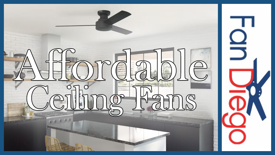 An affordable ceiling fan for people on a budget.