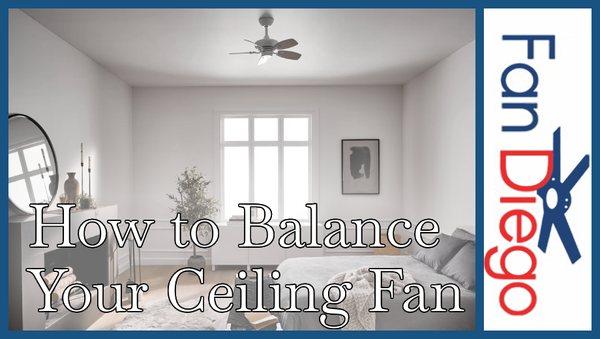 A small well balanced ceiling fan
