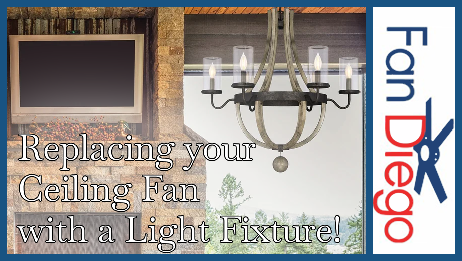 Transform Your Space by Replacing a Ceiling Fan with a Light Fixture ...