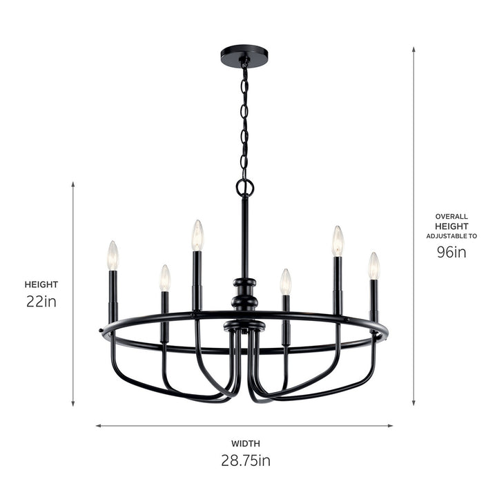 Kichler Six Light Chandelier