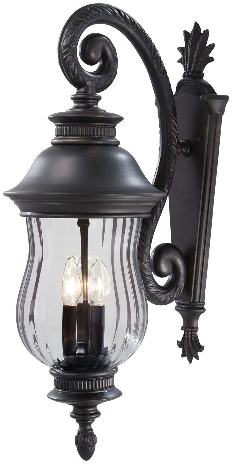 Minka Lavery Newport Three Light Outdoor Wall Mount in Heritage