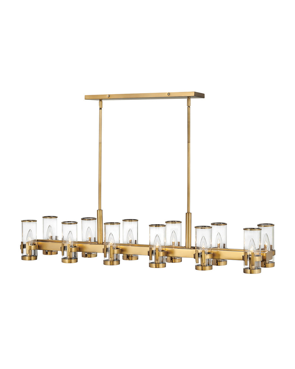 Reeve LED Chandelier in Heritage Brass
